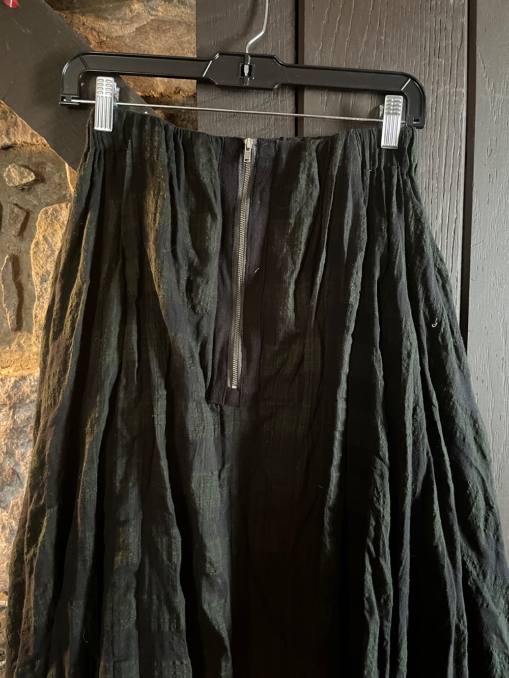 Nicholas K x Free People Green Plaid Maxi Skirt! XS - Picture 5 of 7